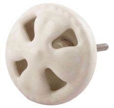 White Flower Ceramic Dresser Knobs Online